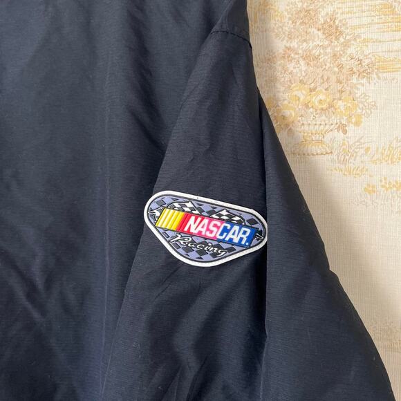 Vintage 00s Black Nylon Dale Earnhardt NASCAR Windbreaker Pullover Size M - Picture 5 of 8